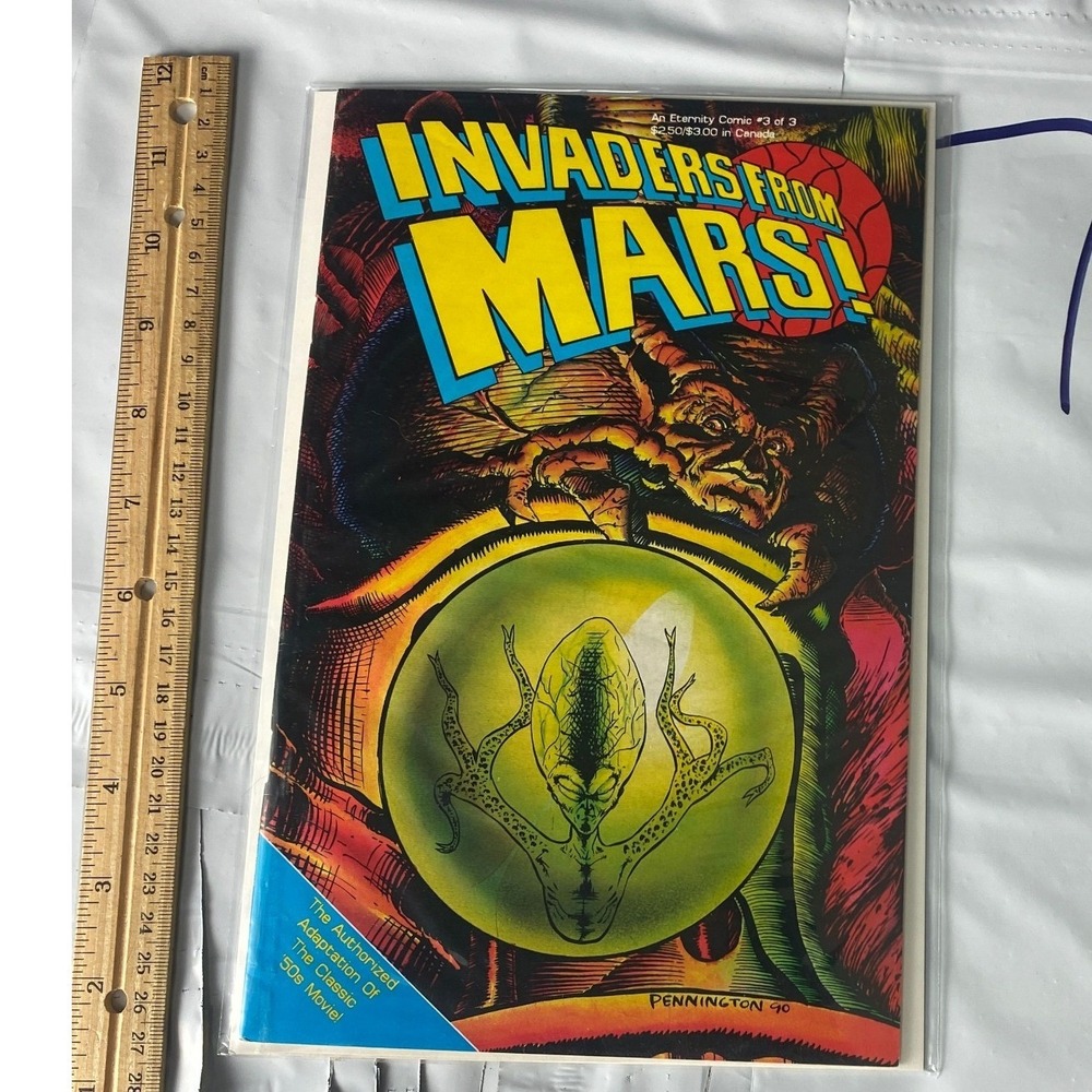 Invaders From Mars #3‎ Eternity Comics 1990 Pennington Cover